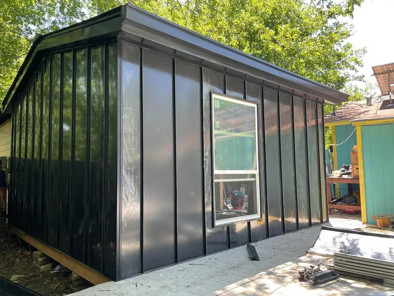 Black standing seam metal wall panels for Metal Roof Installation in Loyalsock